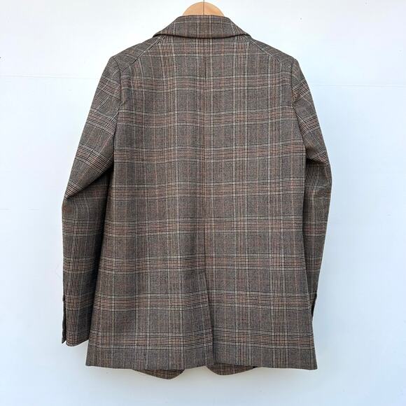 Julie Fagerholt Heartmade Blazer Glen Plaid Check Wool 4 Scandi Jacket 36 - Picture 6 of 10